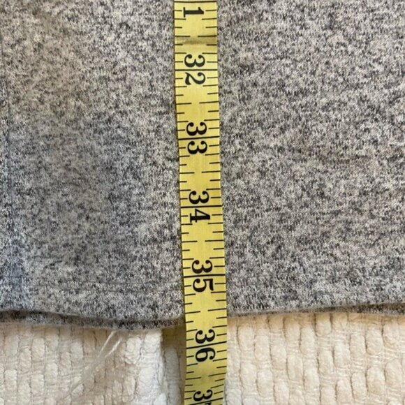White House Black Market Gray Bell Sleeve Knit Fleece Dress Size S - Picture 5 of 6